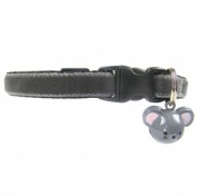 Grey Mouse Velvet Cat Collar